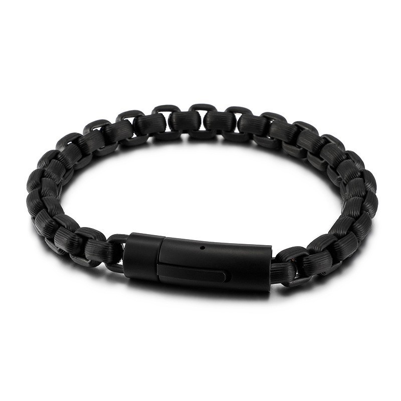 Bracelet Chaîne En Titane Pour Homme, Style Rétro, Style Motard