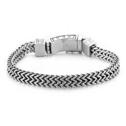 Bracelet Double Chaîne Hip-Hop Pour Homme, Accessoire Chic En Titane