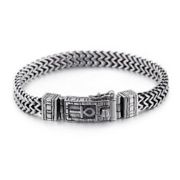 Bracelet Double Chaîne Hip-Hop Pour Homme, Accessoire Chic En Titane