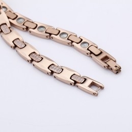 Bracelet Tendance En Acier Tungstène Et Germanium Avec Diamants Pour Hommes Et Femmes