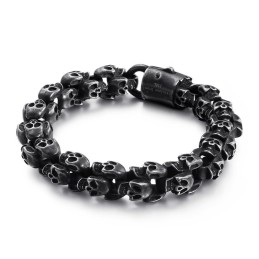 Bracelet Tête De Fantôme, Bijou Vintage Tête De Mort