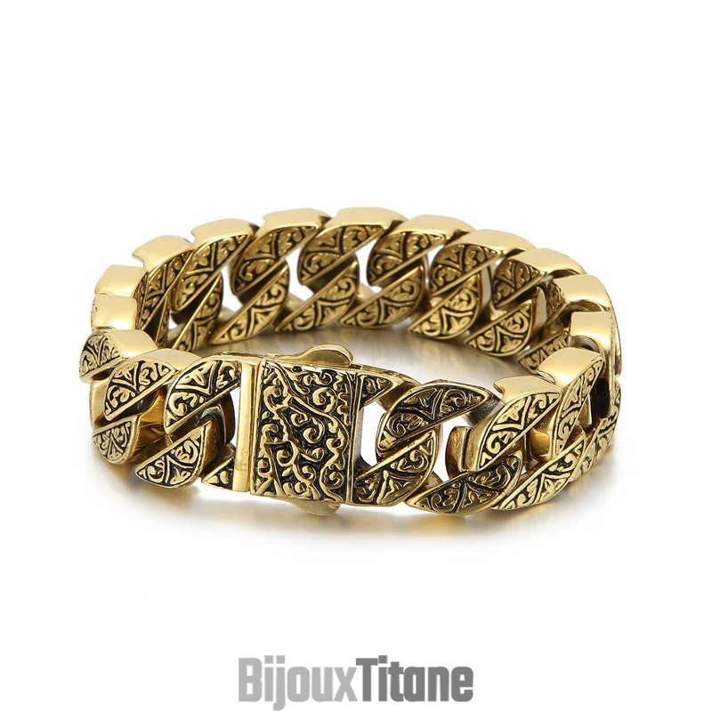 Bracelet En Titane Moulé Pour Homme