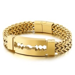 Bracelet En Titane Plaqué Sous Vide Blade Bend Pour Homme