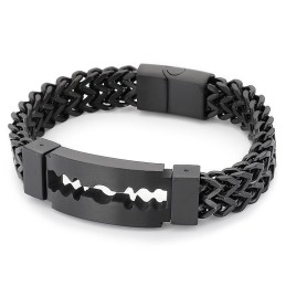 Bracelet En Titane Plaqué Sous Vide De Marque Blade Curved Pour Homme