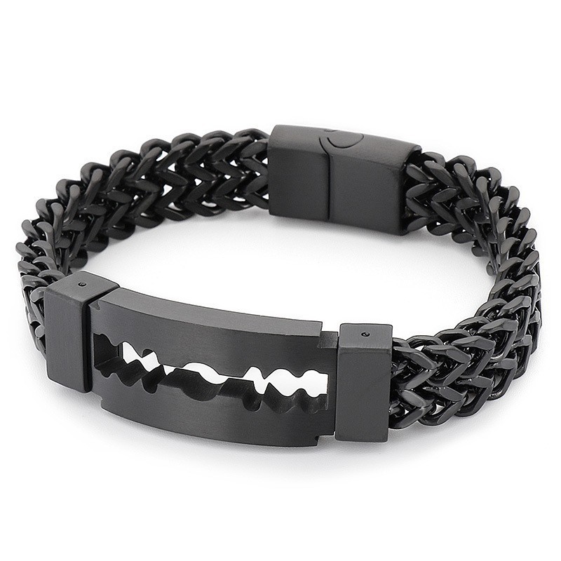 Bracelet En Titane Plaqué Sous Vide De Marque Blade Curved Pour Homme Bracelet En Titane Plaqué Sous Vide De Marque Blade Curved Pour Homme