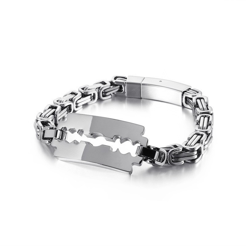 Chaîne Empereur En Titane, Lame Incurvée, Signe De Marée, Bijoux Chaîne Empereur En Titane, Lame Incurvée, Signe De Marée, Bijoux