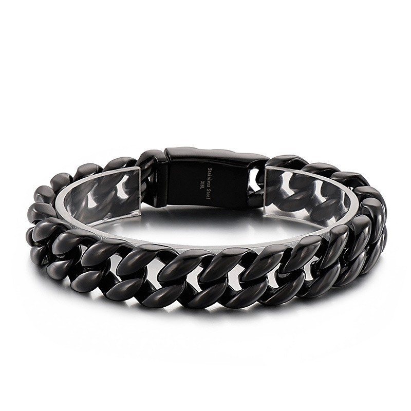 Bracelet Pour Homme En Titane 18 Carats Plaqué Sous Vide Bracelet Pour Homme En Titane 18 Carats Plaqué Sous Vide