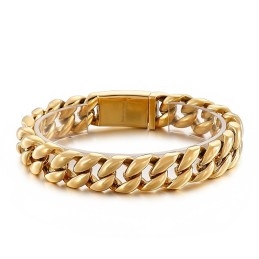 Bracelet En Titane 18 Carats Plaqué Sous Vide Pour Homme