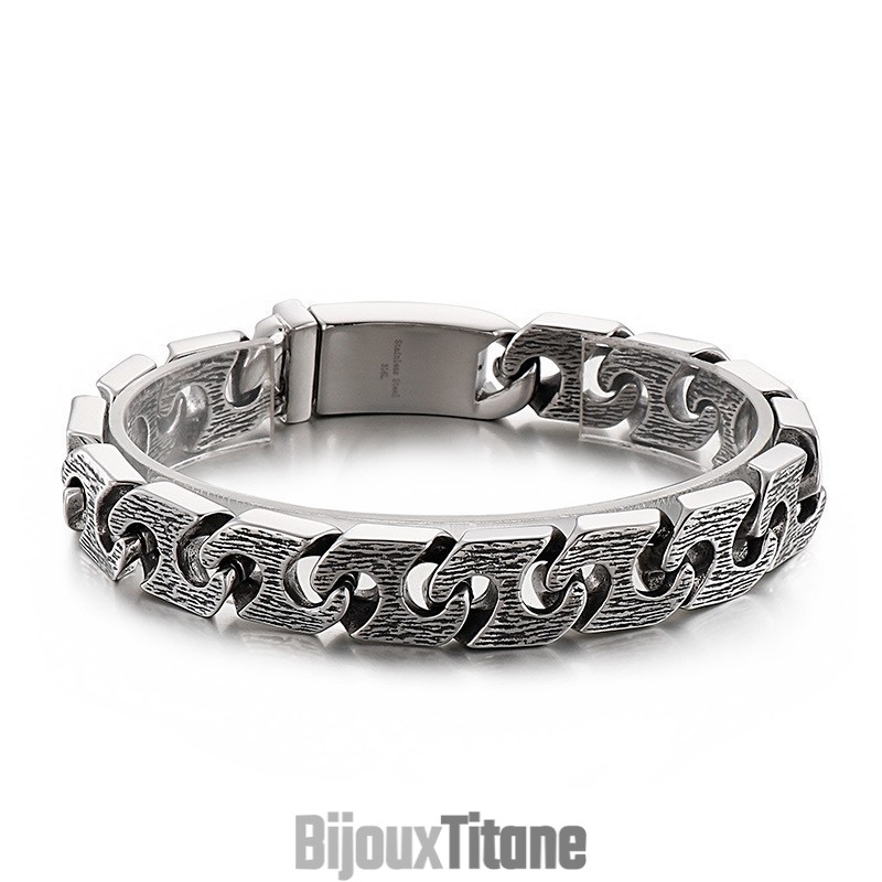 Bracelet Vintage Géométrique Chic En Titane Pour Homme Bracelet Vintage Géométrique Chic En Titane Pour Homme