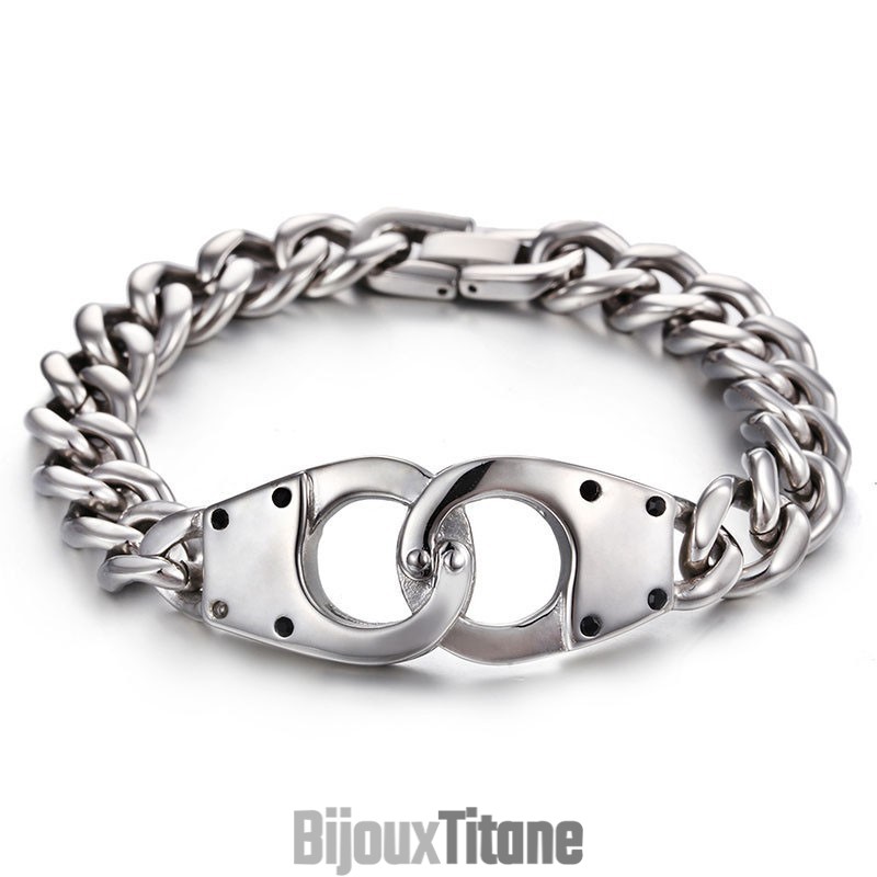 Bracelet En Titane Tissé Géométrique Avec Menottes Tendance Pour Homme Bracelet En Titane Tissé Géométrique Avec Menottes Tendance Pour Homme