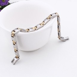 Bracelet Aimanté En Titane Et Diamant Pour Homme Et Femme