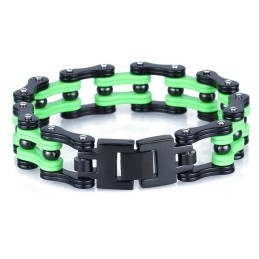 Bracelet De Cyclisme Pour Homme En Titane Galvanisé De Style Rock Hip-Hop