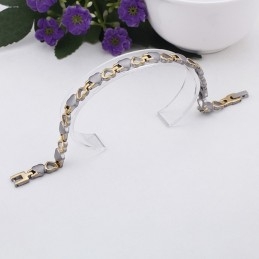 Bracelets En Titane Avec Aimant Bile Noir Love Pour Hommes Et Femmes, À Offrir