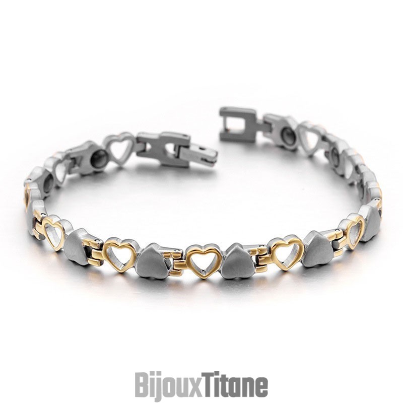 Bracelets En Titane Avec Aimant Bile Noir Love Pour Hommes Et Femmes, À Offrir Bracelets En Titane Avec Aimant Bile Noir Love Pour Hommes Et Femmes, À Offrir
