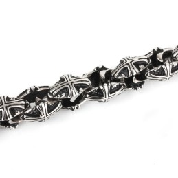 Bracelet Croix En Titane Pour Homme
