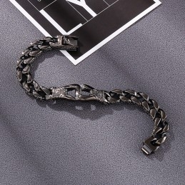 Bracelet À Pression En Titane Pour Homme, Style Street Chic Et Tendance