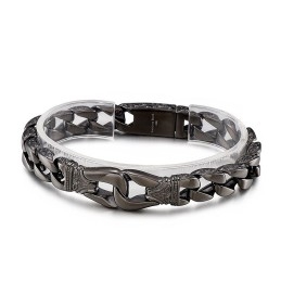 Bracelet À Pression En Titane Pour Homme, Style Street Chic Et Tendance