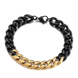 Bracelet En Titane Coloré Pour Homme, Motif Street Shooting