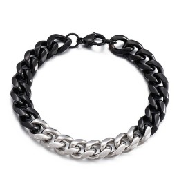 Bracelet En Titane Coloré Pour Homme, Motif Street Shooting