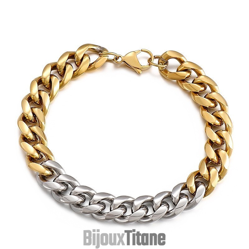 Bracelet En Titane Coloré Pour Homme, Motif Street Shooting