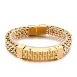 Bracelet En Titane Pour Homme, Style Hip-Hop Tendance