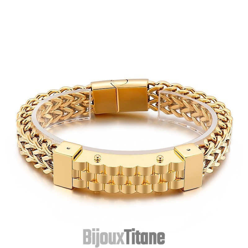 Bracelet En Titane Pour Homme, Style Hip-Hop Tendance Bracelet En Titane Pour Homme, Style Hip-Hop Tendance