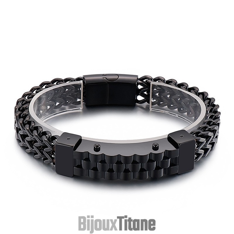 Bracelet En Titane Pour Homme, Style Hip-Hop Tendance Bracelet En Titane Pour Homme, Style Hip-Hop Tendance