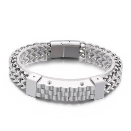 Bracelet En Titane Pour Homme, Style Hip-Hop Tendance