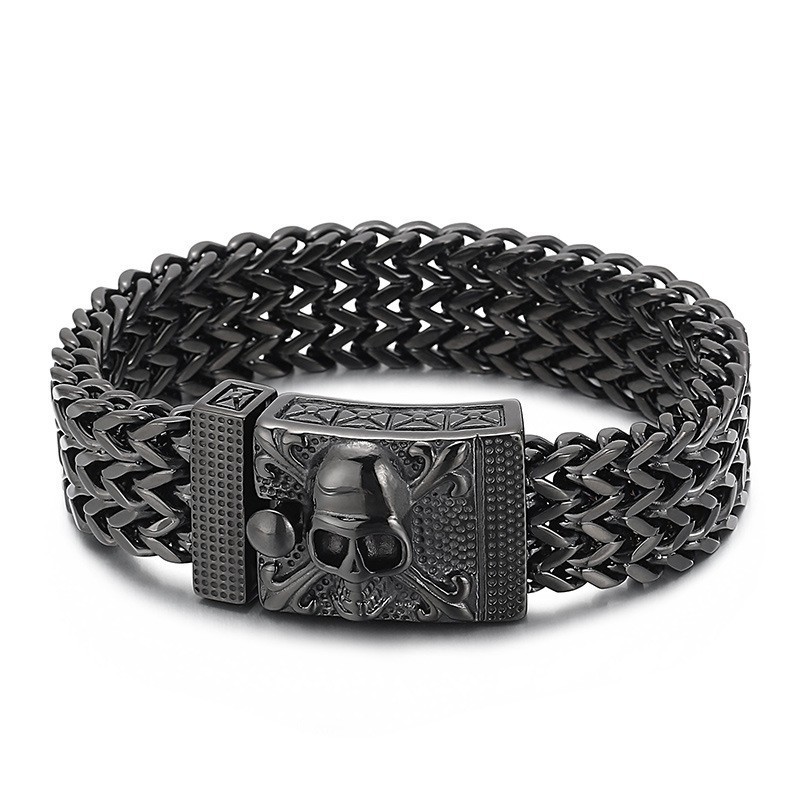 Bracelet En Titane Style Hip-Hop Pour Homme