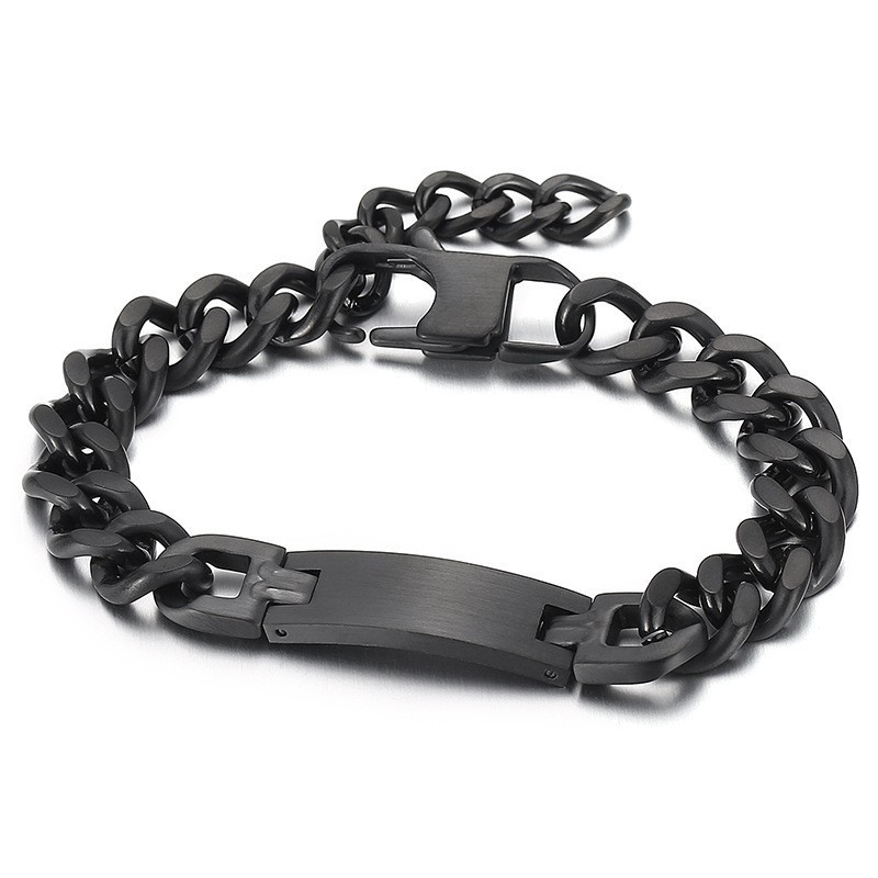 Bracelet En Titane Avec Chaîne À Queue Fashion Bent Brand Pour Homme