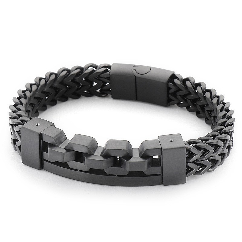 Bracelet Carré Creux En Titane Pour Homme Bracelet Carré Creux En Titane Pour Homme