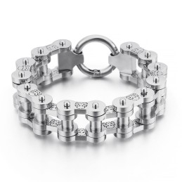 Bracelet Vélo En Titane Pour Homme, Style Rock Hip-Hop, Motif Pirate