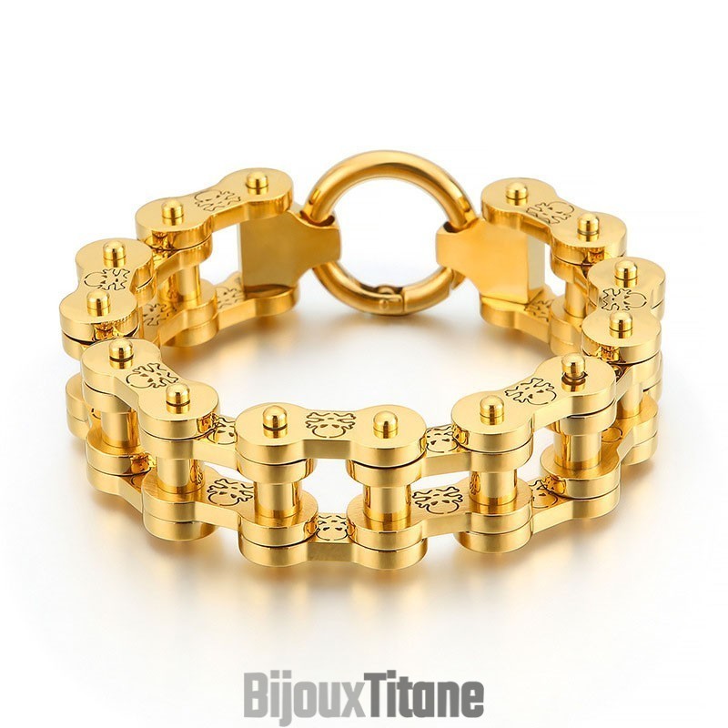 Bracelet Vélo En Titane Pour Homme, Style Rock Hip-Hop, Motif Pirate Bracelet Vélo En Titane Pour Homme, Style Rock Hip-Hop, Motif Pirate