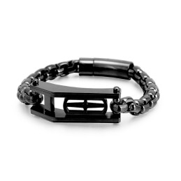 Bracelet En Titane Pour Homme, Motif Croix Creuse Et Hip-Hop