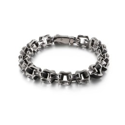 Bracelet Carré Irrégulier En Titane Pour Homme