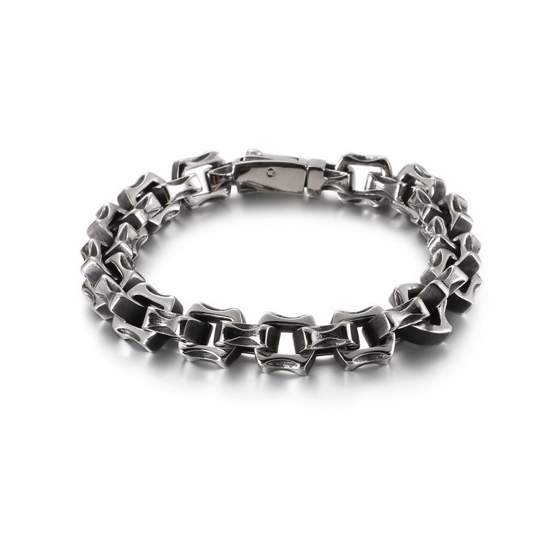 Bracelet Carré Irrégulier En Titane Pour Homme Bracelet Carré Irrégulier En Titane Pour Homme
