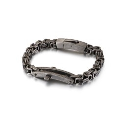 Bracelet En Titane Avec Croix Incurvée Pour Homme