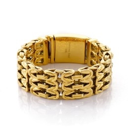 Bracelet En Titane Creux En Forme De V Pour Homme