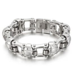 Bracelet En Titane Populaire Avec Tête De Mort Cool