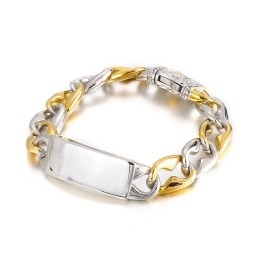Bracelet En Titane Pour Homme, Style Hip-Hop Et Rock
