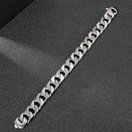 Bracelet En Titane Pour Homme Avec Motif Serpent