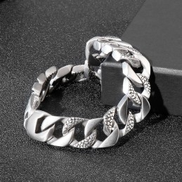 Bracelet En Titane Pour Homme Avec Motif Serpent