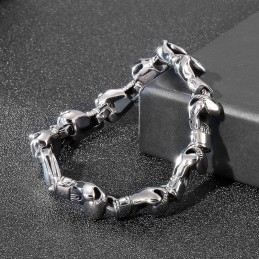 Bracelet En Titane Pour Homme, Style Hip-Hop Et Boxe