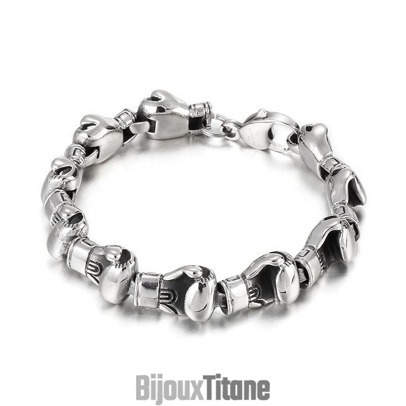 Bracelet En Titane Pour Homme, Style Hip-Hop Et Boxe Bracelet En Titane Pour Homme, Style Hip-Hop Et Boxe