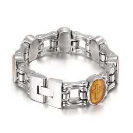 Bracelet En Titane Pour Homme Street Fashion Cross Bicycle