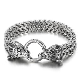 Bracelet En Titane Pour Homme Couleur Acier Zodiac Fashion