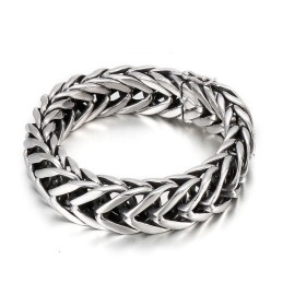Bracelet En Titane Pour Homme, Style Cool Et Chic, Simple Couche En V