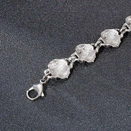 Bracelet En Titane Pour Homme, Motif Tête De Mort Et Fantôme, Tendance Et Populaire
