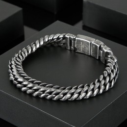 Bracelet Simple Et Cool En Maille Titane Pour Homme