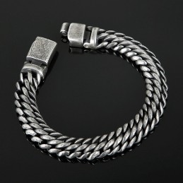 Bracelet Simple Et Cool En Maille Titane Pour Homme